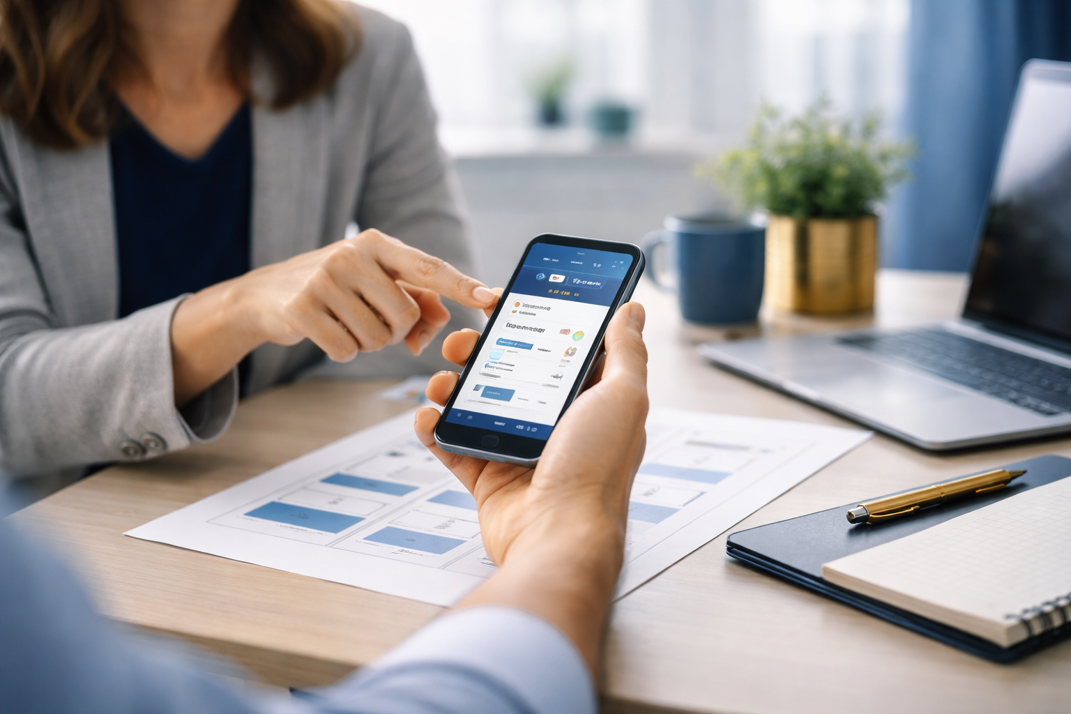 App-Tests im modernen Büro